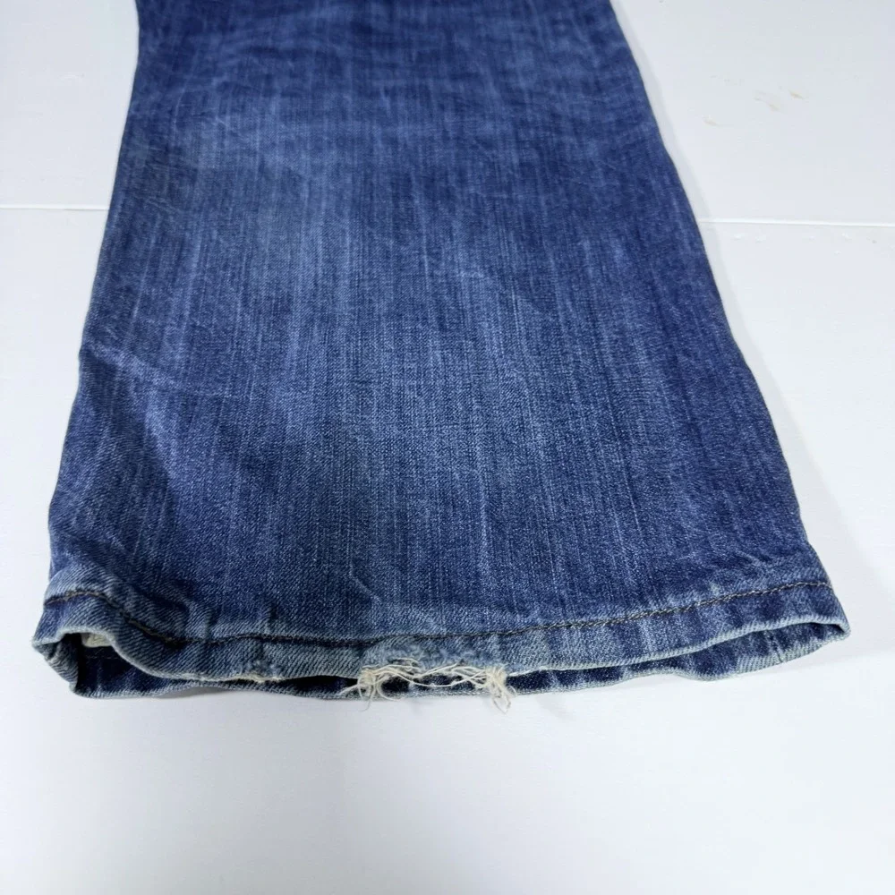 Levi's 569 Straight Leg Jeans Mens 40x30 Blue Denim Cotton Loose Fit‎ Black Tag
